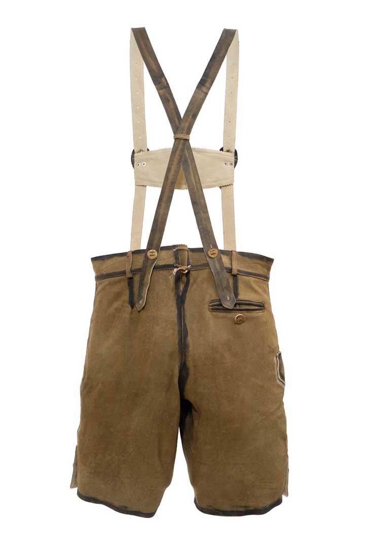Premium Trachten Men’s Lederhosen Tannish Brown (Deer Skin)