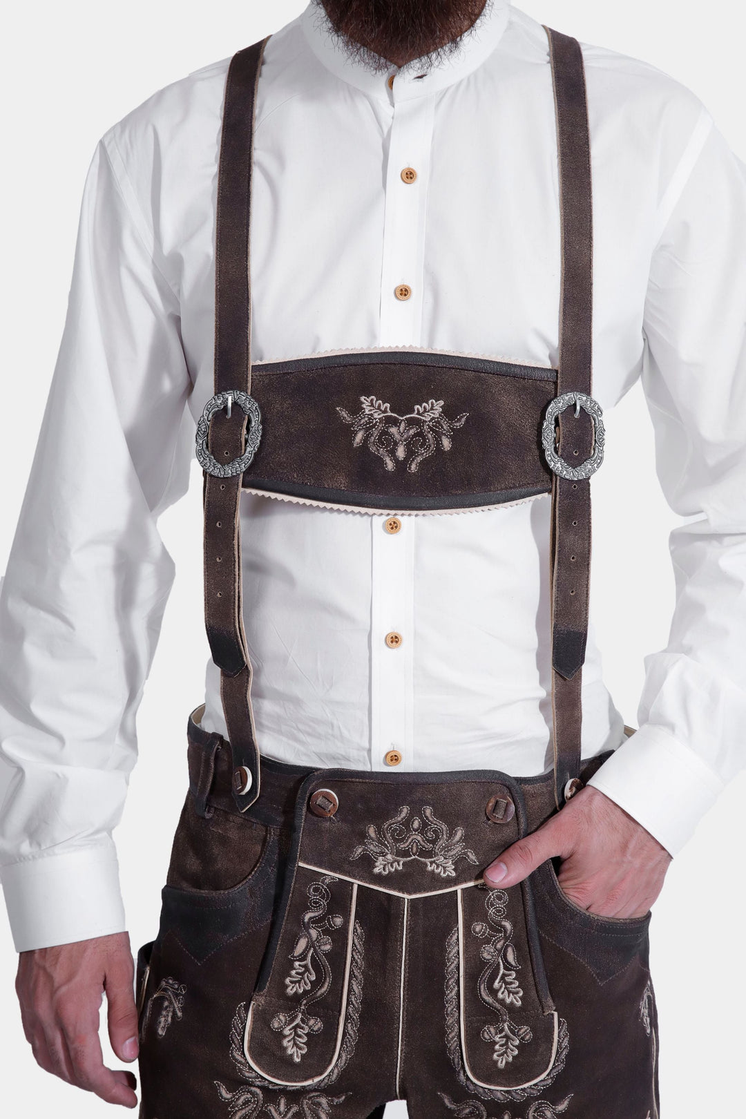 Wütender Hirsch Eibsee Lederhosen