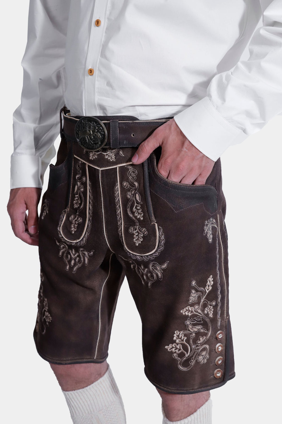 Wütender Hirsch Eibsee Lederhosen