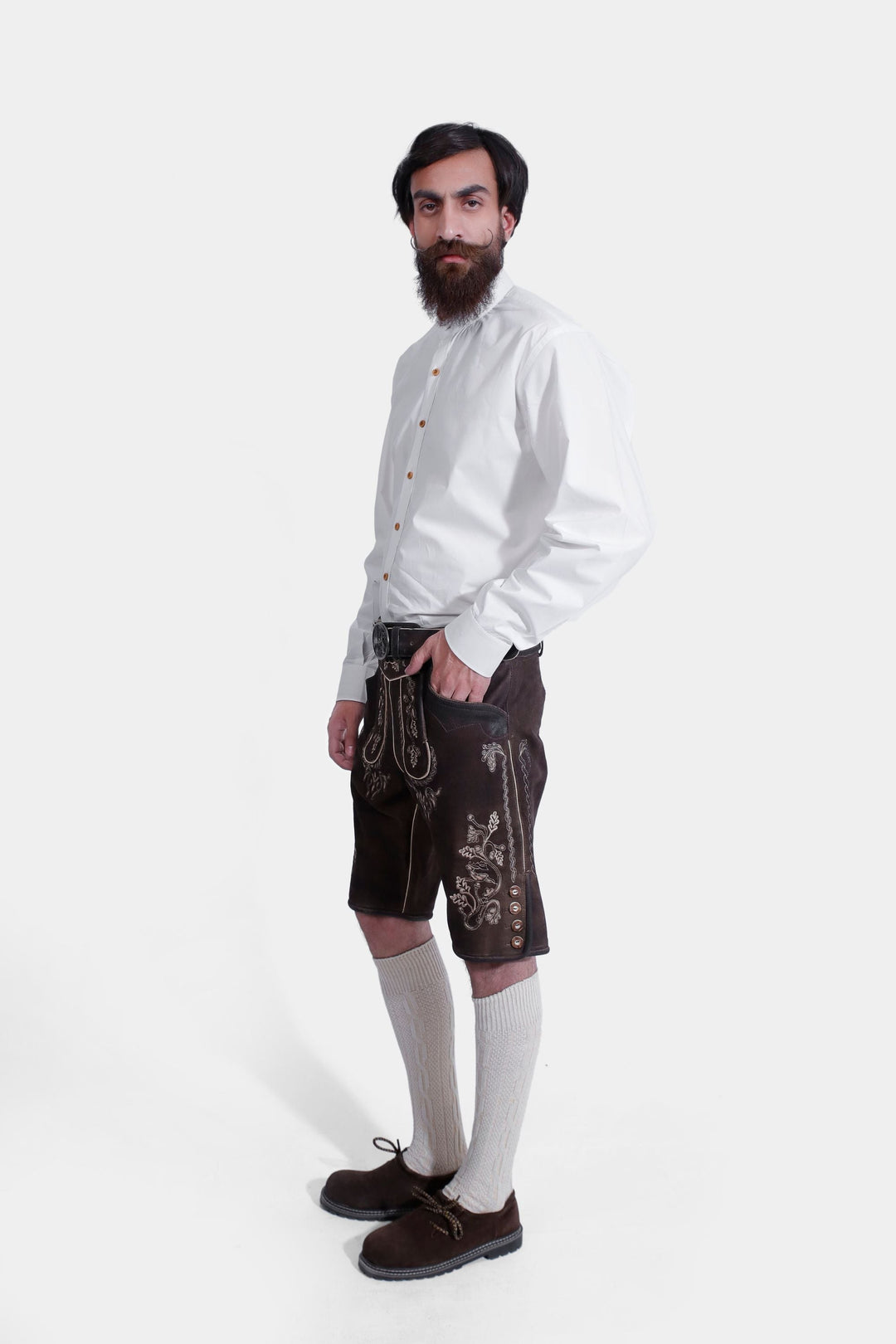 Wütender Hirsch Eibsee Lederhosen