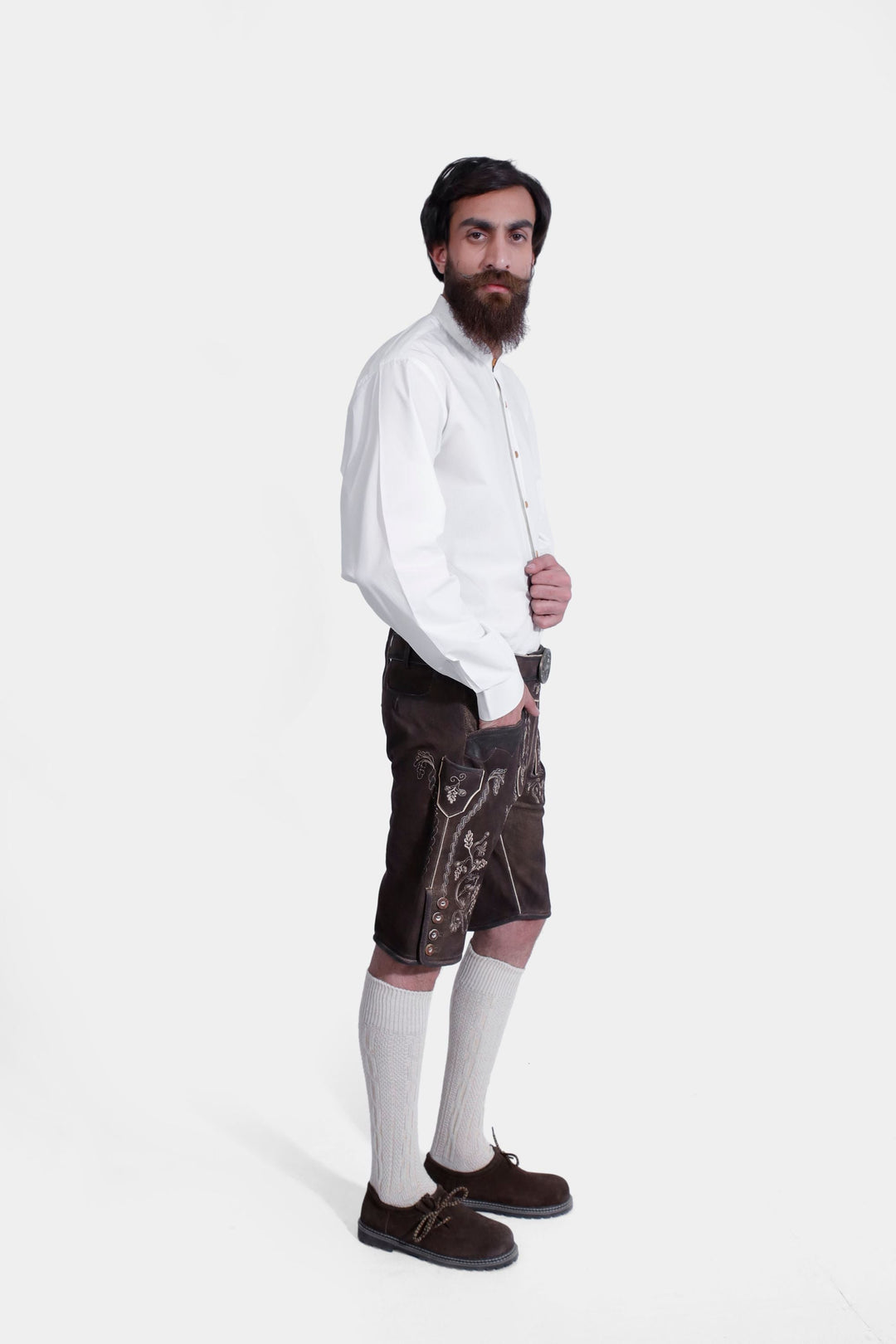 Wütender Hirsch Eibsee Lederhosen