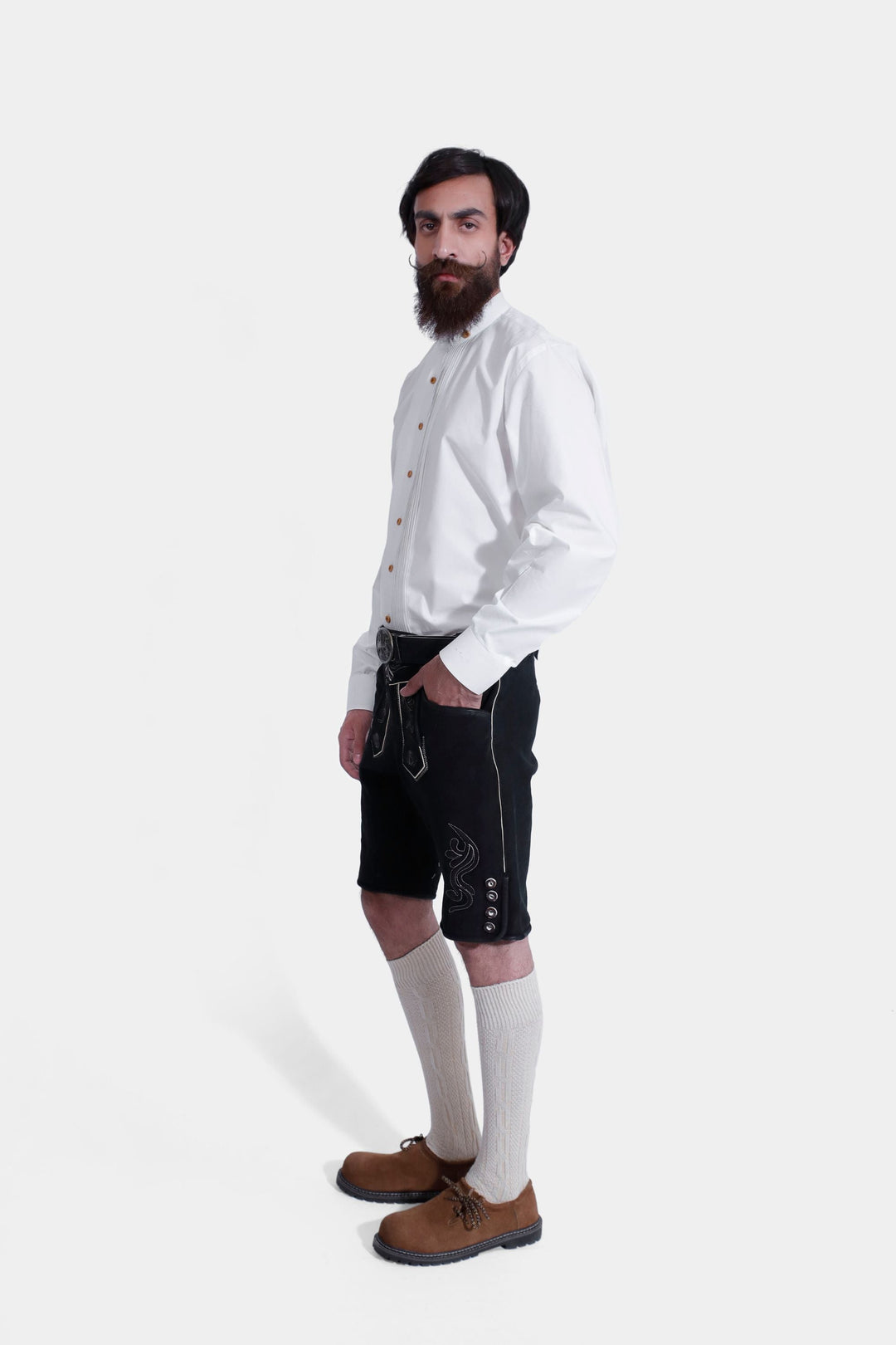 Christoph Waltz Schwarze Lederhosen