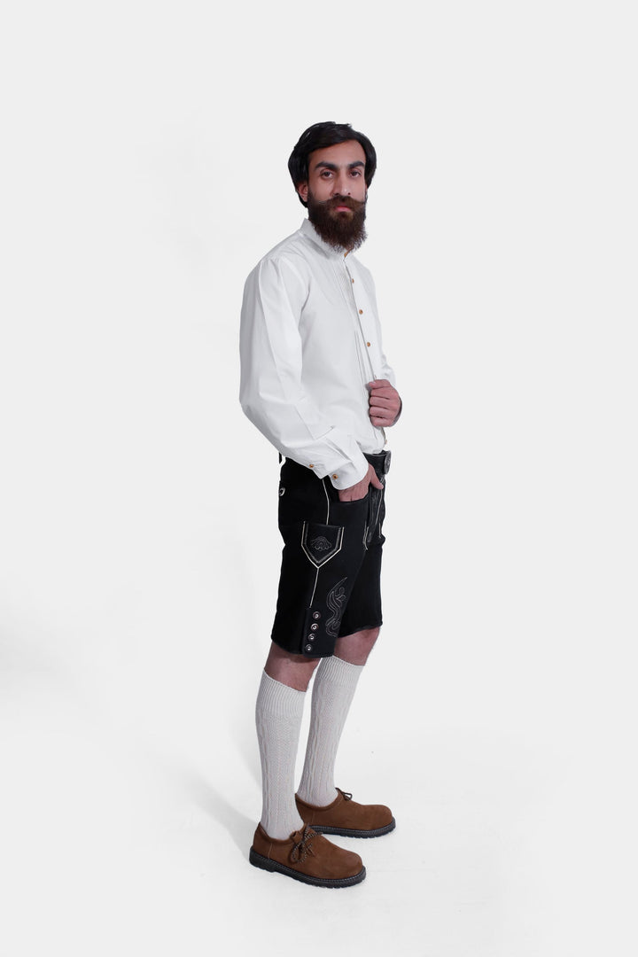 Christoph Waltz Schwarze Lederhosen