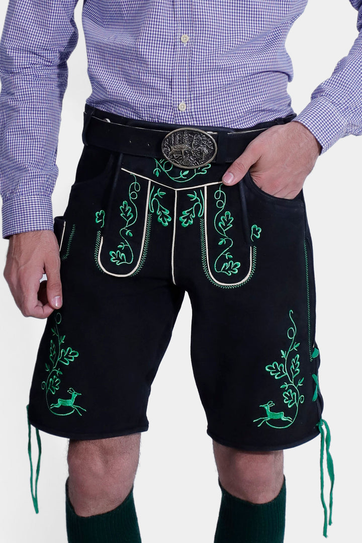 Böll Lederhosen in Schwarz