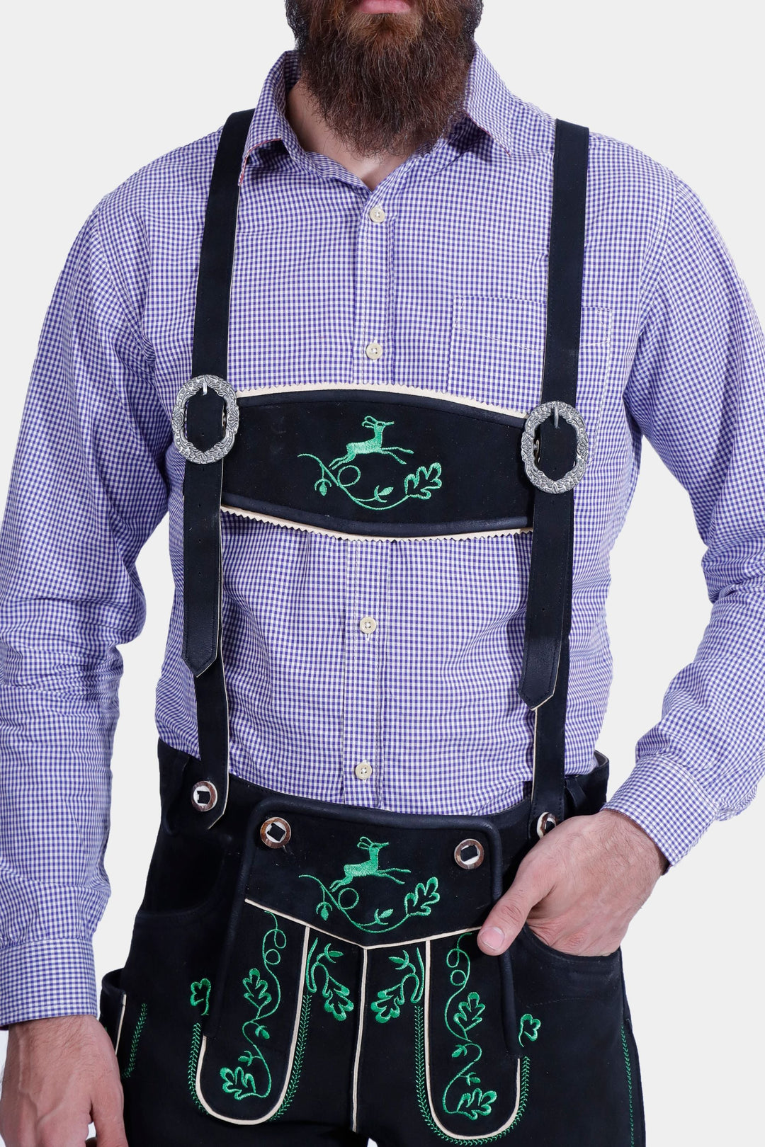 Böll Lederhosen in Schwarz