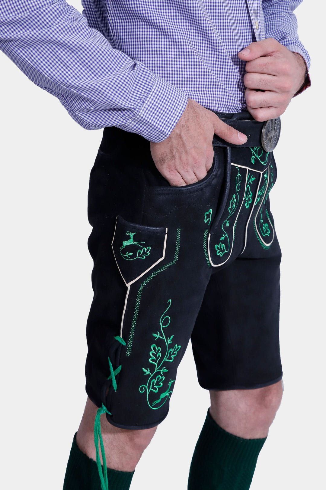 Böll Lederhosen in Schwarz