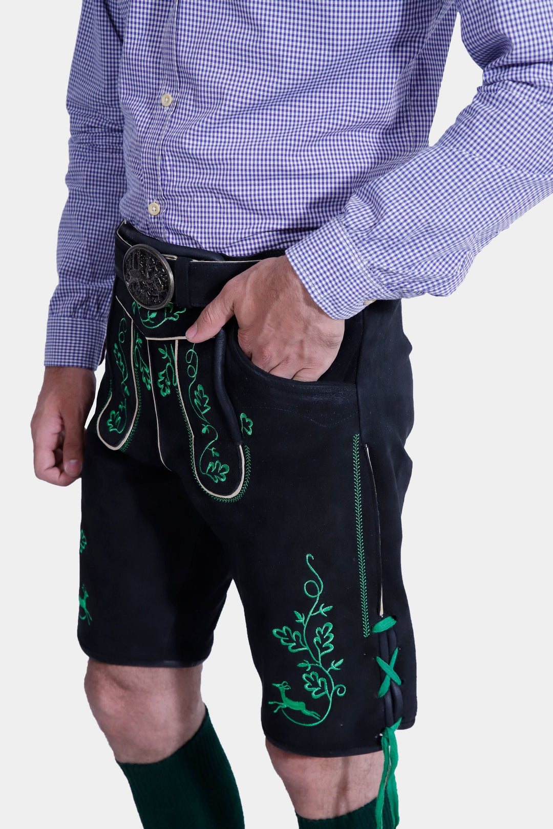 Böll Lederhosen in Schwarz