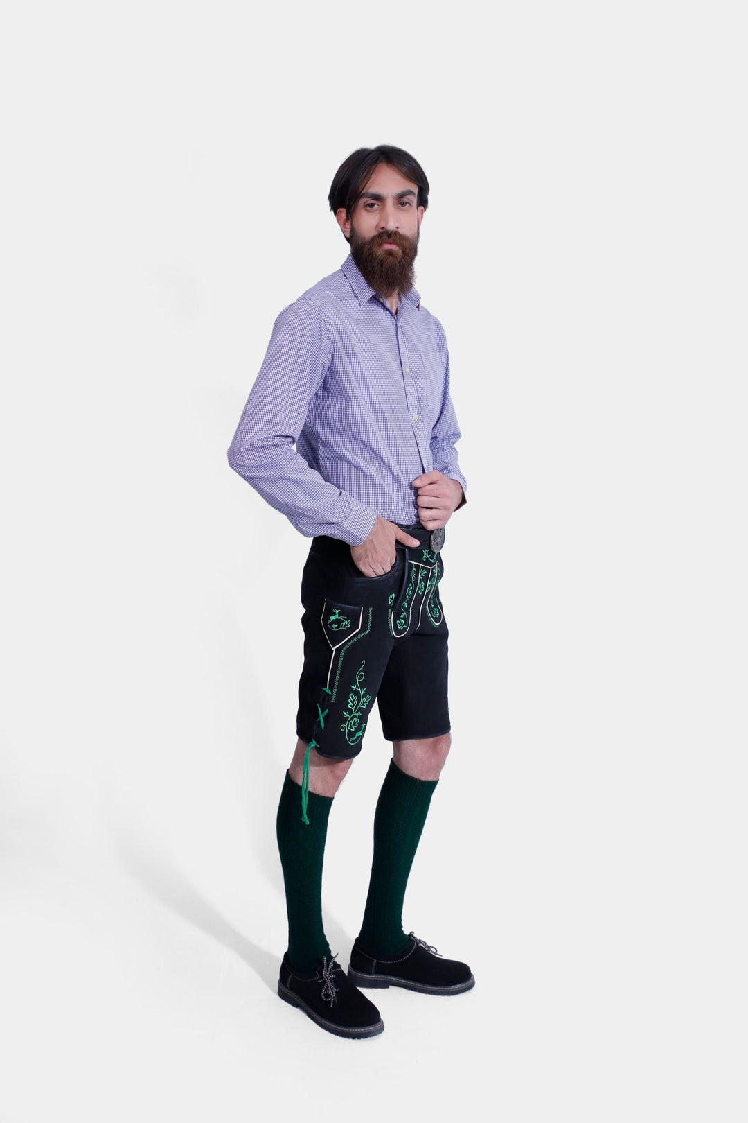 Böll Lederhosen in Schwarz