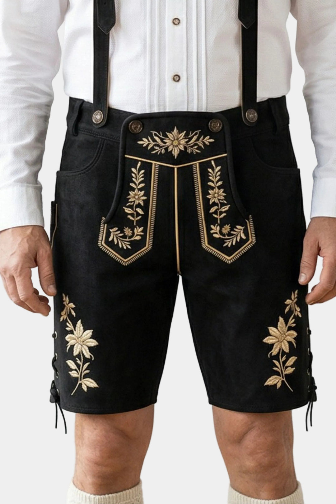 Gerhard Richter Lederhosen in Black