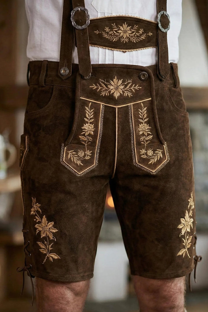 Kit Carson Dark Brown Lederhosen