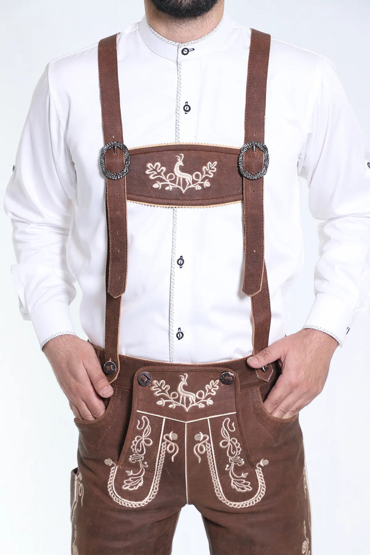Trachten Short Lederhosen Wild Brown