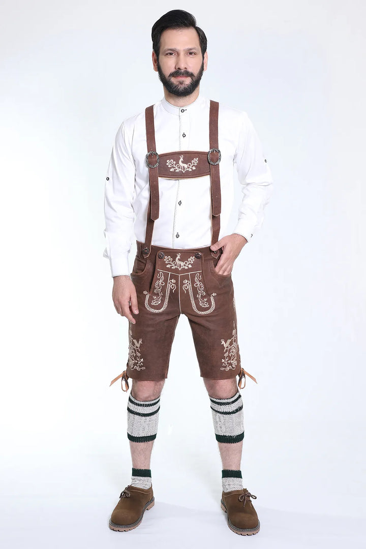 Trachten Short Lederhosen Wild Brown