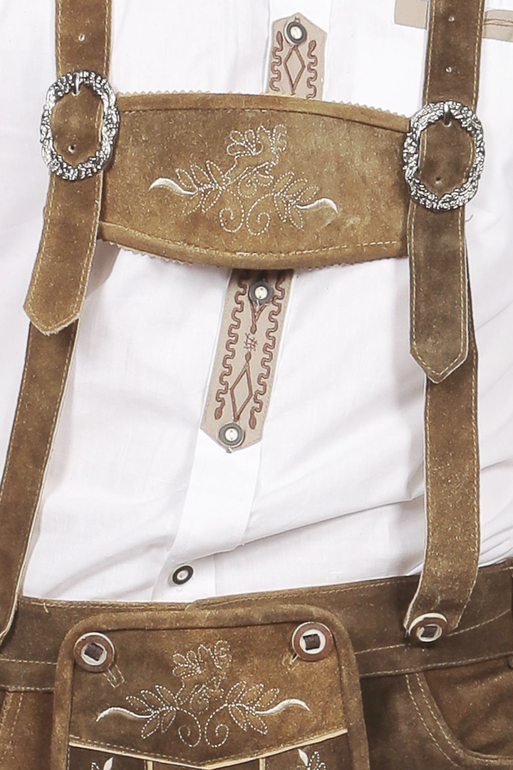 Short Plattler Lederhosen Staggering Brown