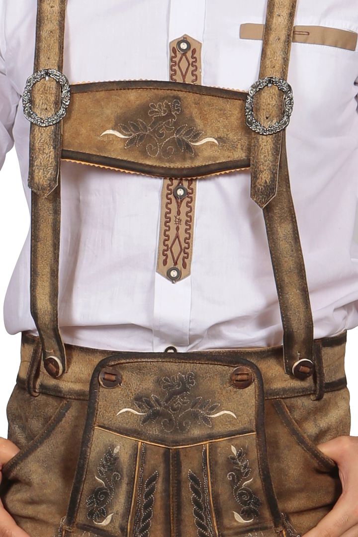 Trachten Short Lederhosen Shaded Wild Brown
