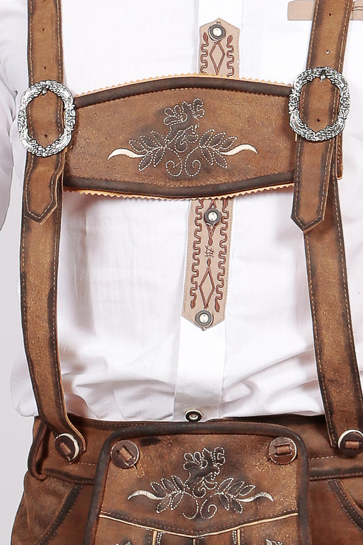 Trachten Short Lederhosen Dark Wild Brown