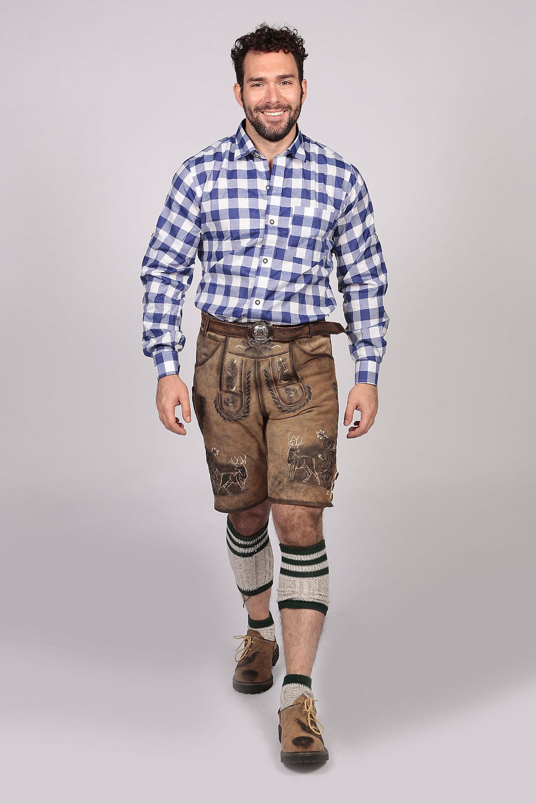 Hemd Rautenmusterkariert Admiralblau