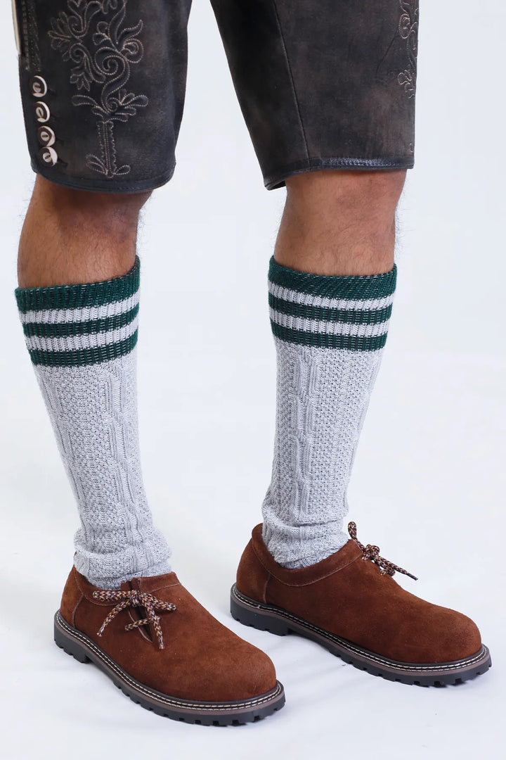 Authentische hellbraune Lederhosen-Schuhe