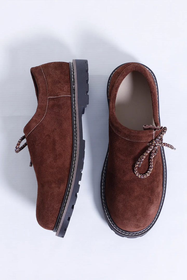 Authentische hellbraune Lederhosen-Schuhe