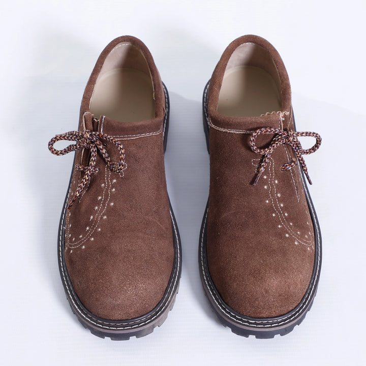 Heritage Lederhosen-Schuhe in Dunkelbraun