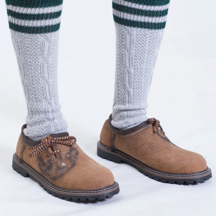 Rustikalbraune Trachtenschuhe für Herren mit traditionellem Charme