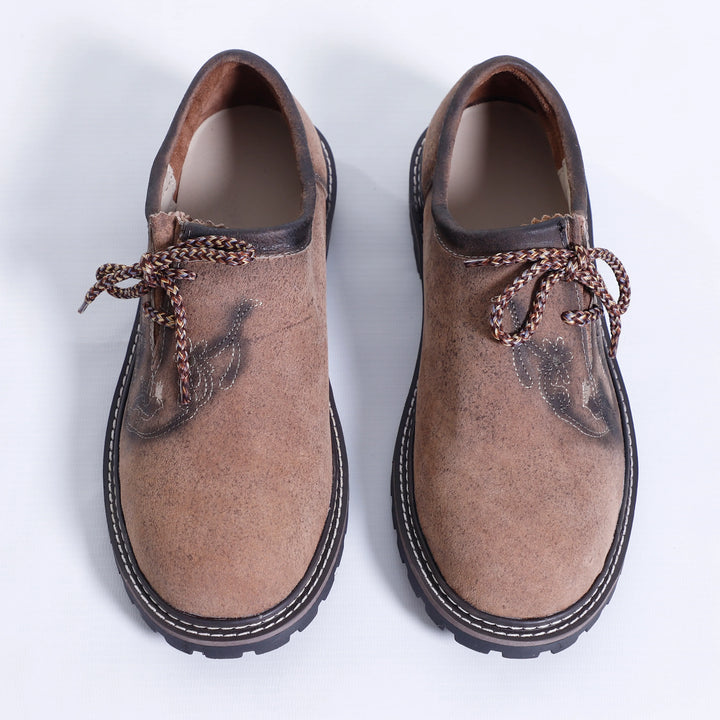 Rustikalbraune Trachtenschuhe für Herren mit traditionellem Charme