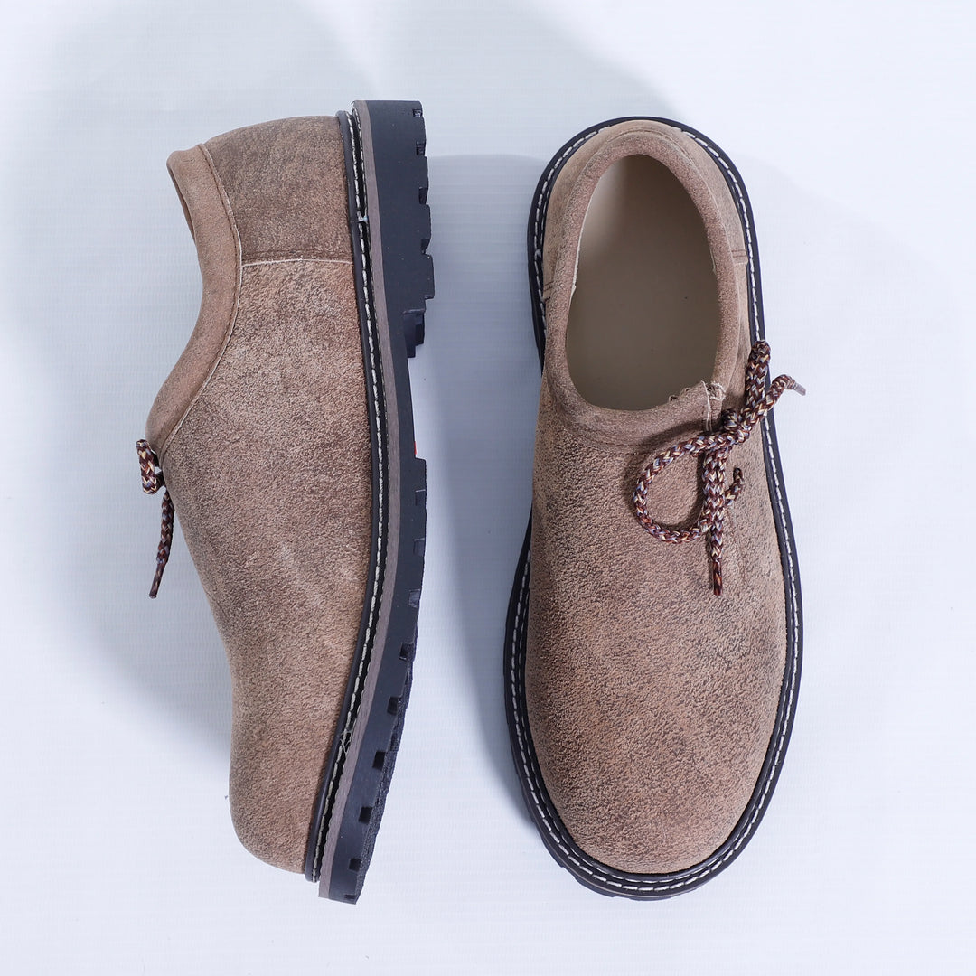Bayerische Braune Lederhosen-Schuhe für Herren