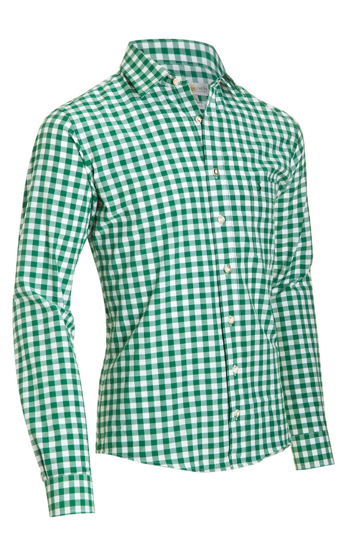 Bayerisches Slim-Shirt Tannengrün