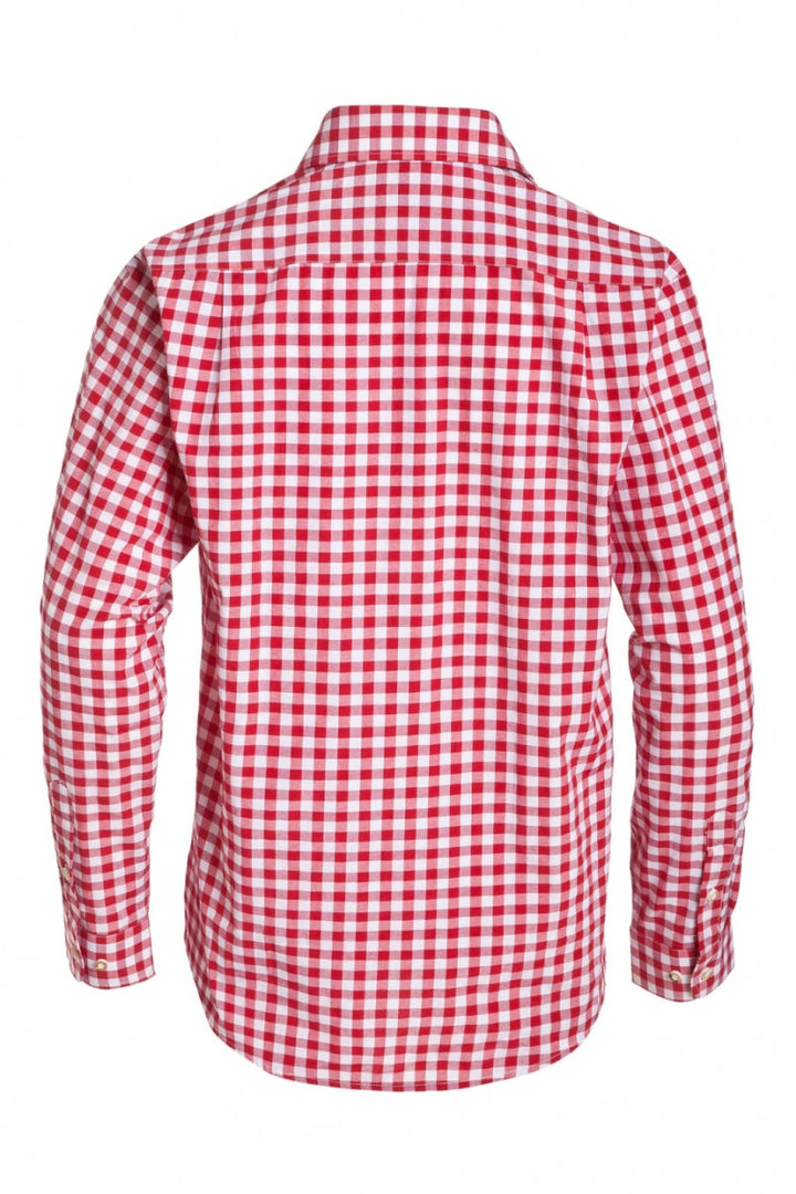 Hemd Kleinkariert Dunkelrot